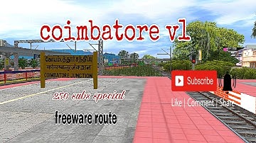 Coimbatore v1||freeware route ||releasing for trainz simulator || password in video