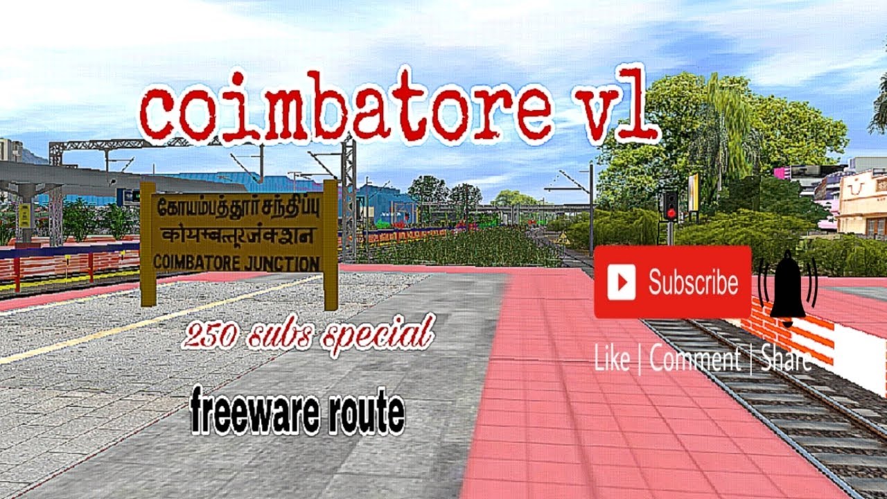 Coimbatore v1||freeware route ||releasing for trainz simulator || password in video