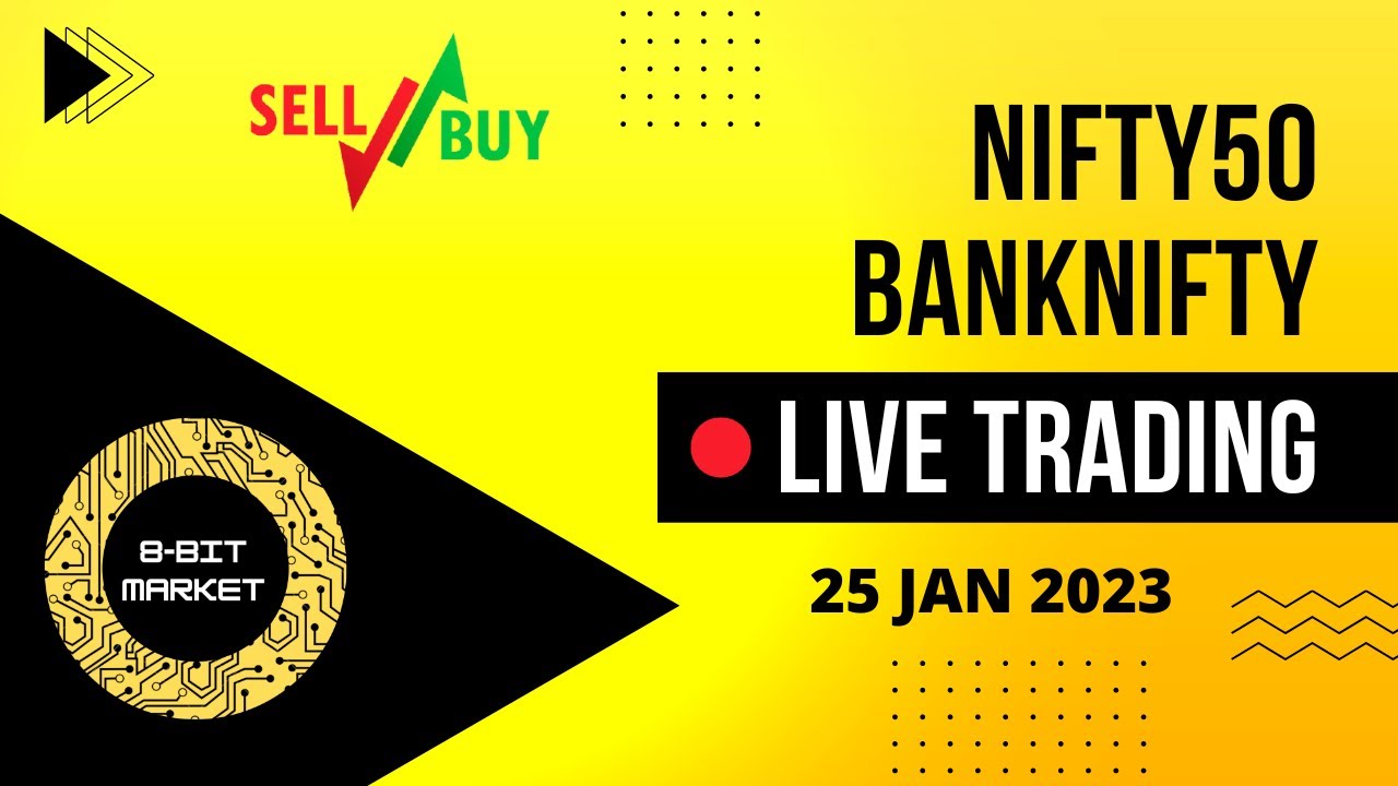 Live Nifty Analysis | 25/01/2023 | Banknifty Options Trading Live | 8Bit Market