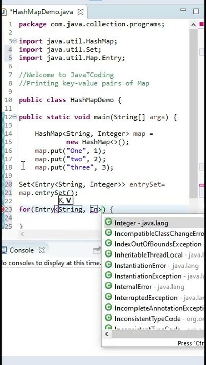 Printing HashMap Key Values Pairs In Java #shorts #hashmap #javatcoding ...