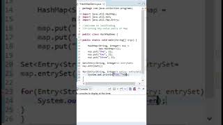 Printing HashMap Key Values Pairs In Java #shorts #hashmap #javatcoding