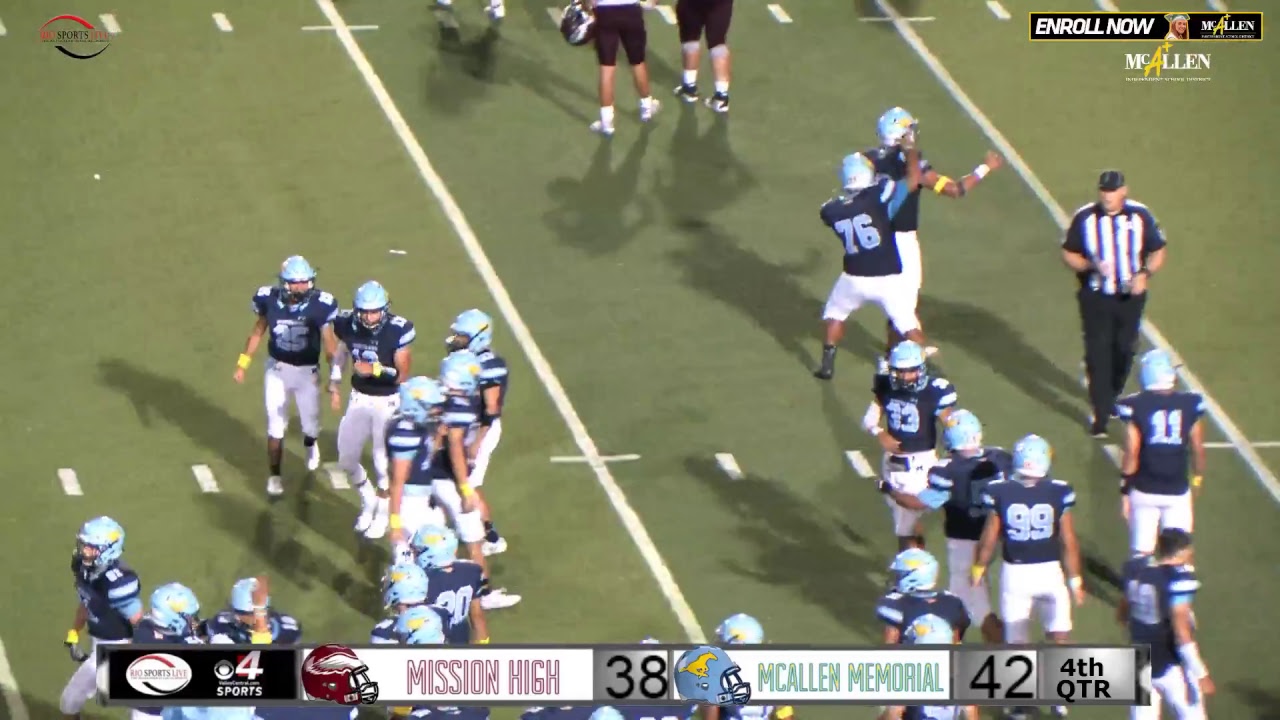 Mission McAllen Memorial Football Game YouTube