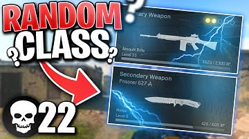 Trying out the RANDOM CLASS CHALLENGE in WARZONE!