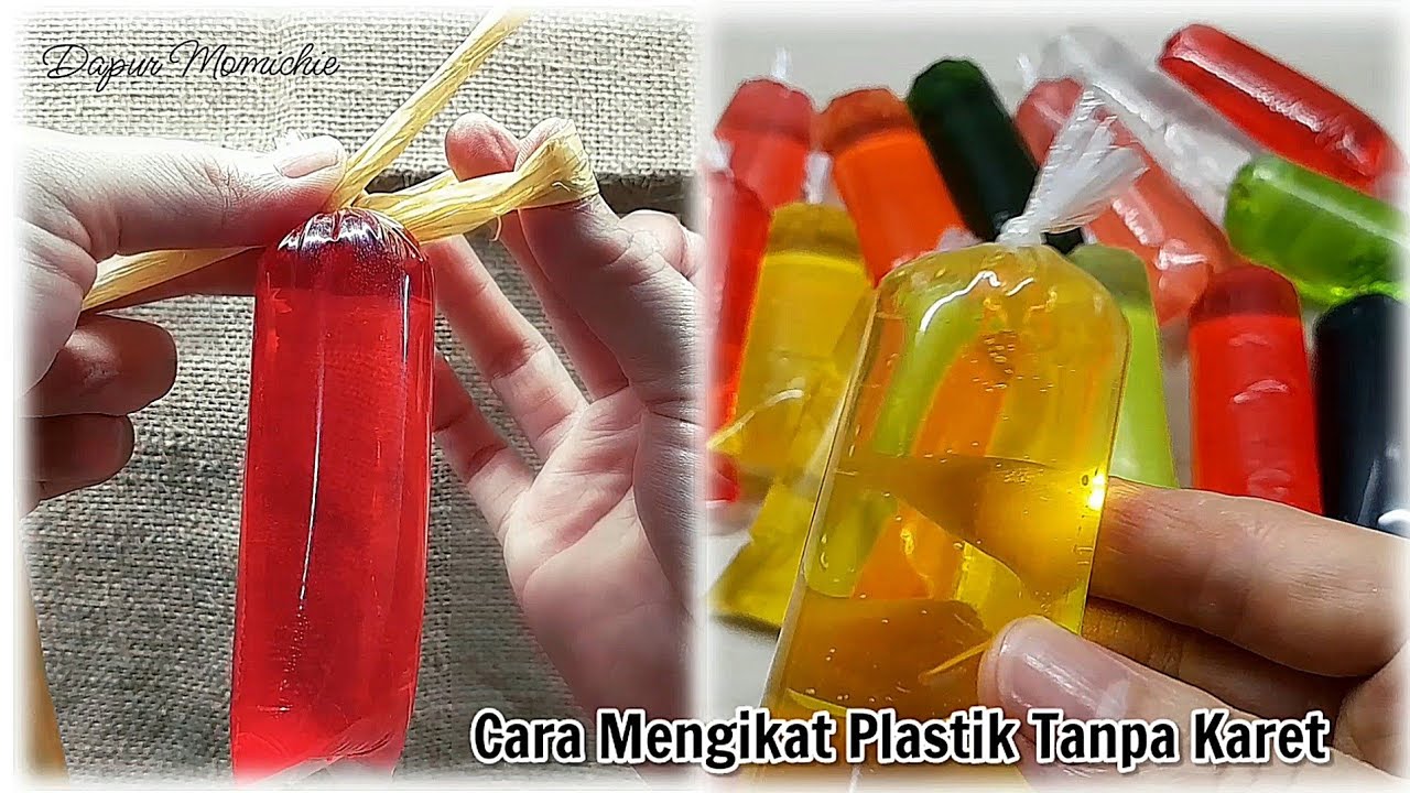 CARA MENGIKAT PLASTIK ES TANPA KARET | TUTORIAL MENGIKAT PLASTIK TANPA