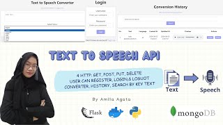 Text to Speech & Authentication using MongoDB atlas for python Flask, gTTS, SQLAlchemy