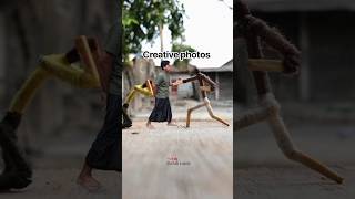 creative photo idea to break up a fight between wooden matchstick dolls #edit #creative #photography
