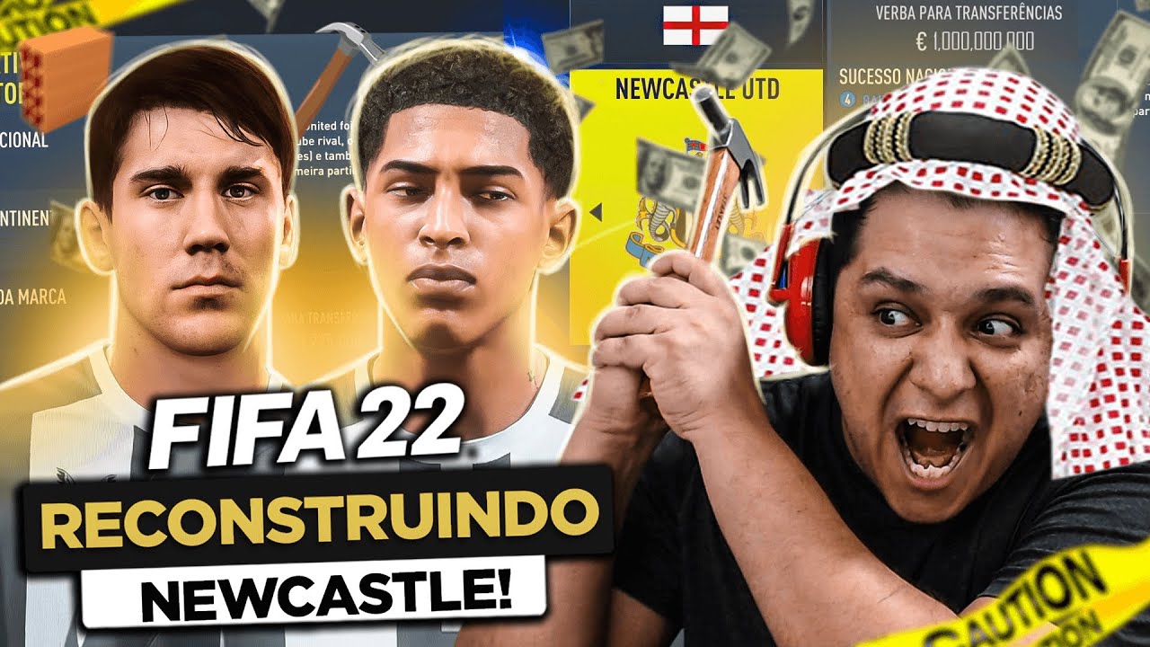 RECONSTRUINDO O NEWCASTLE UNITED!! FIFA 22 Modo Carreira!! 🔨💰