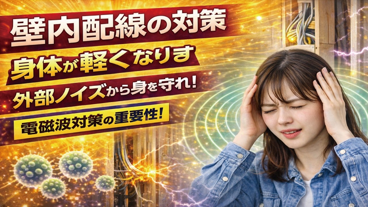 部屋の壁内配線を対策する事で健康になれる!ノイズ対策・電磁波対策がもたらす恩恵の詳しい話!自宅を対策する事で有害電波から身を守る方法。 人体実験シリーズ148