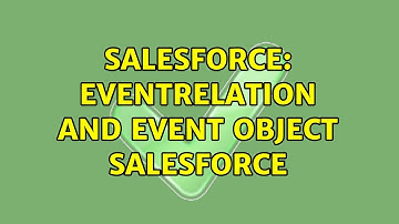 Salesforce: EventRelation and Event Object Salesforce