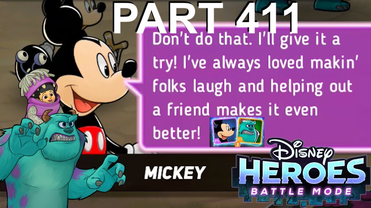 Disney Heroes Battle Mode MICKEY MOUSE'S FRIENDSHIP PART 411 Gameplay Walkthrough - iOS/Android