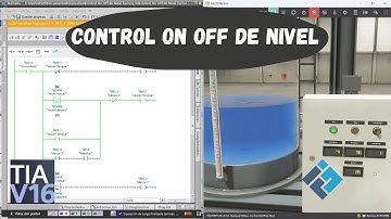 Control On Off de Nivel en Factory IO y PLCSim | Programación en ladder