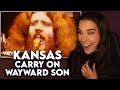TOOK MY BREATH AWAY! First Time Reaction to Kansas- "Carry on Wayward Son"