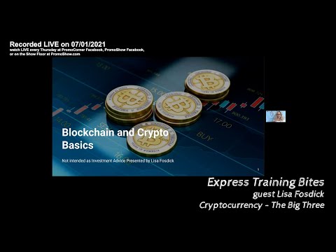Lisa Fosdick - Cryptocurrency: The Big Three - Express Training Bites - ep43