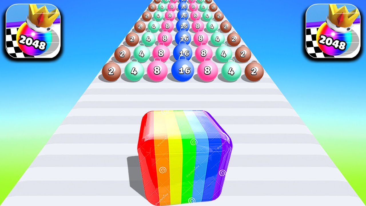 New Satisfying Mobile Games Jelly Run 2048, Going Balls Gameplay iOS,Android Top Tjktok Max Levels