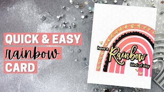 Quick and Easy Rainbow Card - Honey Bee Stamps