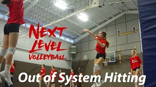 Volleyball Hitting Drills - When "Out of system" #volleyball