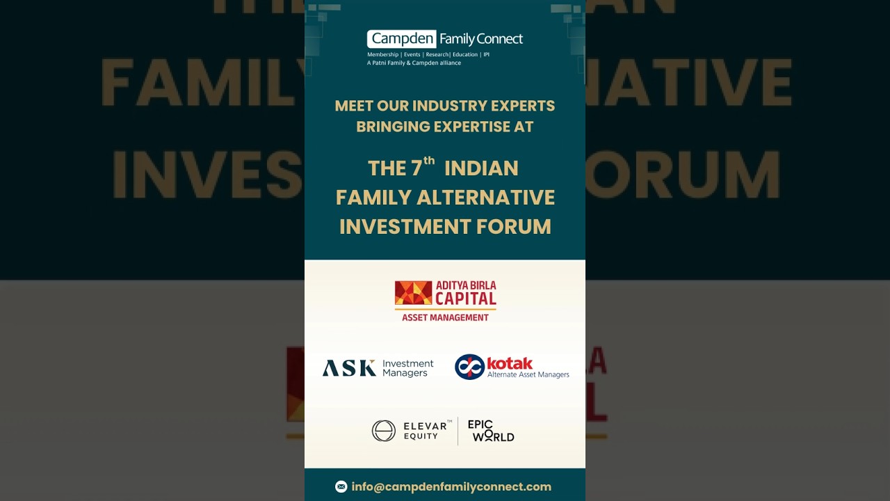 7th Indian Family Alternative Investment Forum | Expert Partner Speaker Sessions