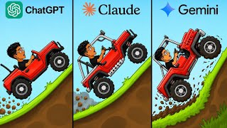 3 AI Built Hill Climb Racing Game!😱 #gemini  screenshot 5