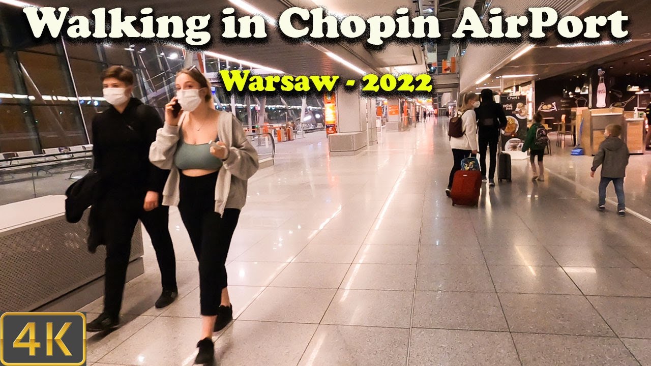 Walking in Chopin Airport- Warsaw- 2022 🇵🇱