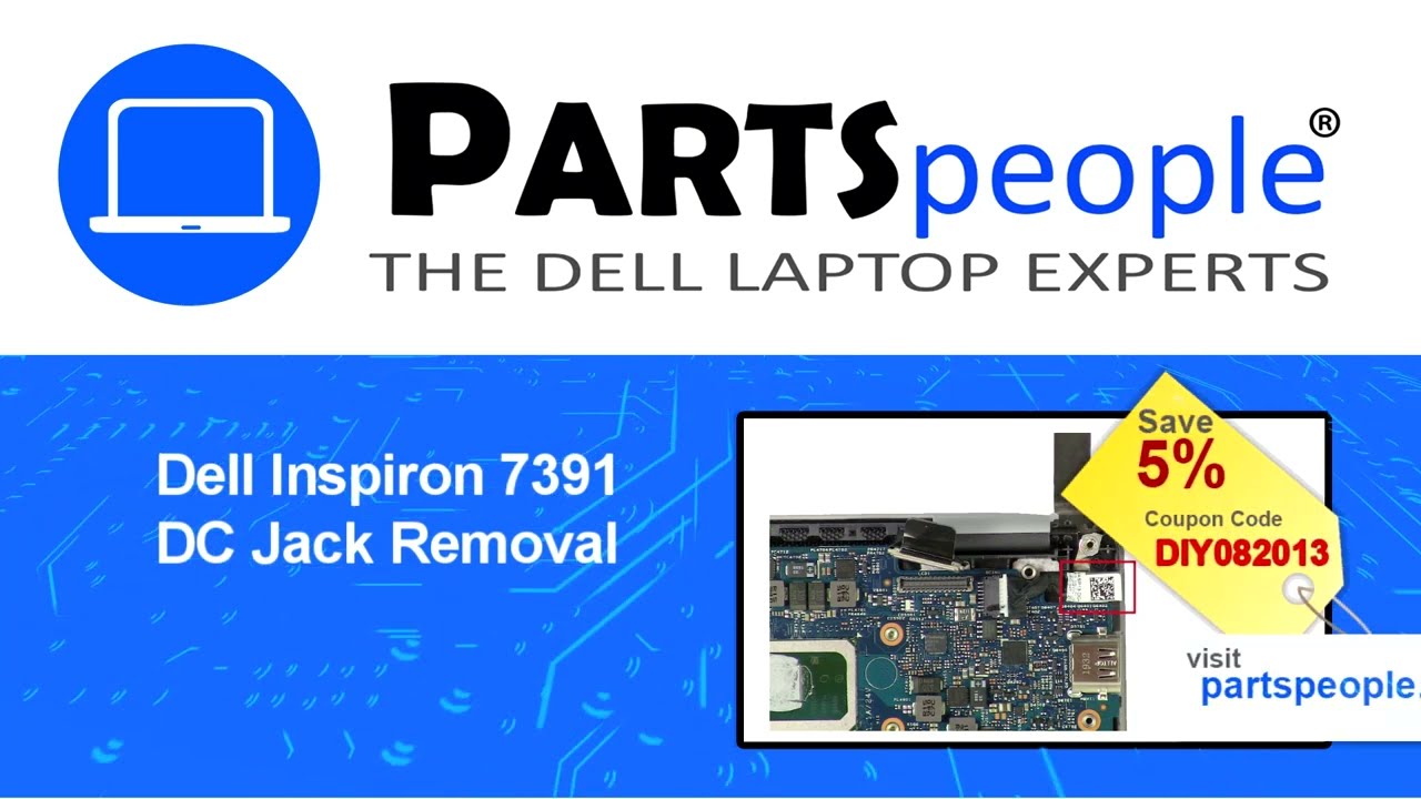 Dell Inspiron 7391 (P114G001) DC Jack How-To Video Tutorial - YouTube