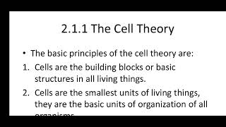 Grade 10 Biology (New), Chapter 2, 2.1 Cells as a building blocks of life