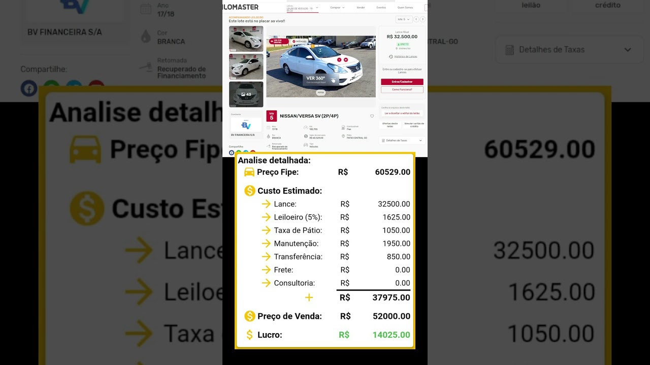 Economize na Compra: Nissan em Leilão para Motoristas Uber 