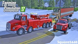 Heavy Rescue | Lots Of Wrecks | Big Snow Storm | Rotator | Holmes Wrecker | Farming Simulator 17