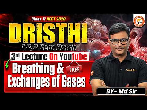 3rd FREE Zoology Class by MD Sir | Breathing and Exchange Of Gases Class 11th | Drishti NEET 2028