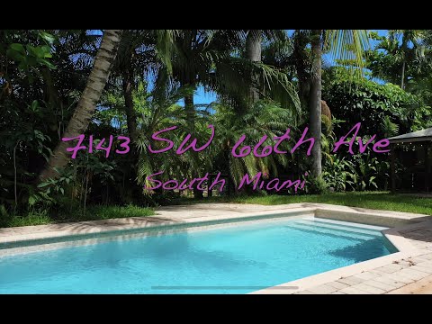 7143 SW 66th Ave, South Miami, FL home video tour