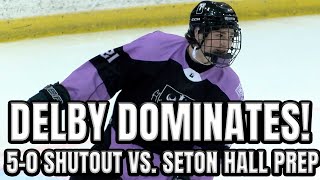Delbarton 5 Seton Hall Prep 0 | HS Hockey | Green Wave Shut Out Rivals!