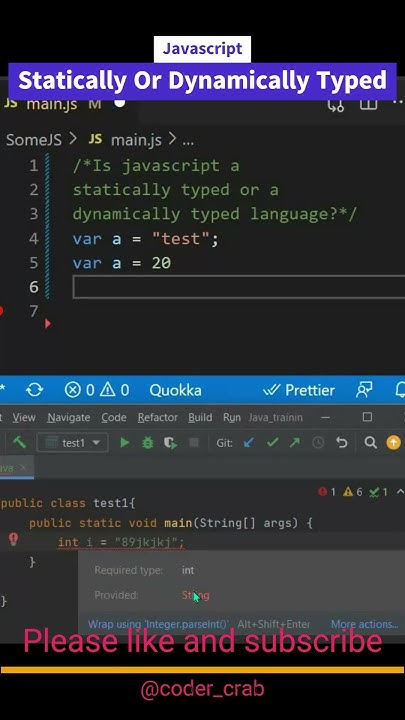 Is javascript a statically typed or a dynamically typed language # ...