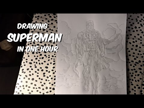Drawing SUPERMAN In One Hour
