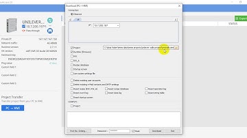 Download project from pc to hmi remotely