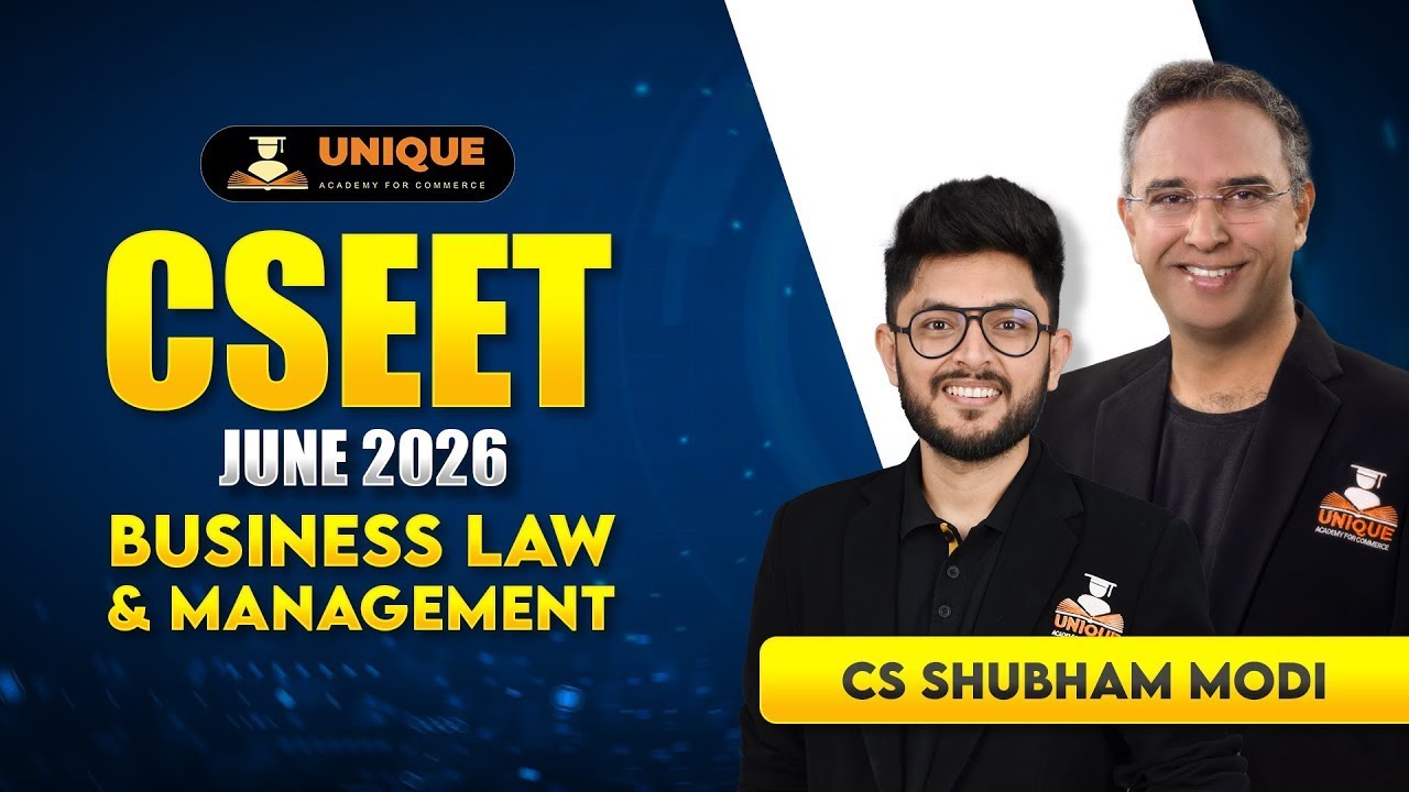 CSEET FREE LAW RELATING TO PARTNERSHIP LEC 4 BUSINESS LAWS & MANAGEMENT | CH 4 | JUNE 2026