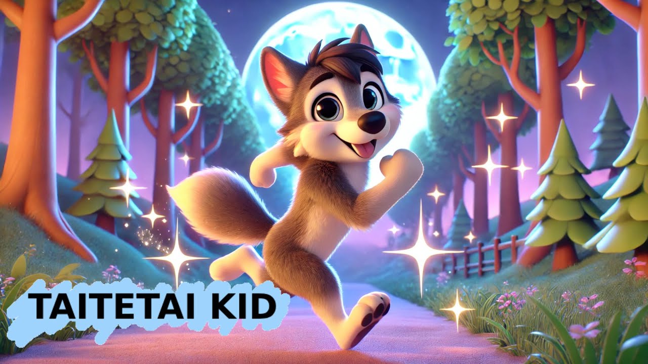 Hu hu Wolf - Fun Animated Music Video for Kids -  Children's song - TAITETAI KID