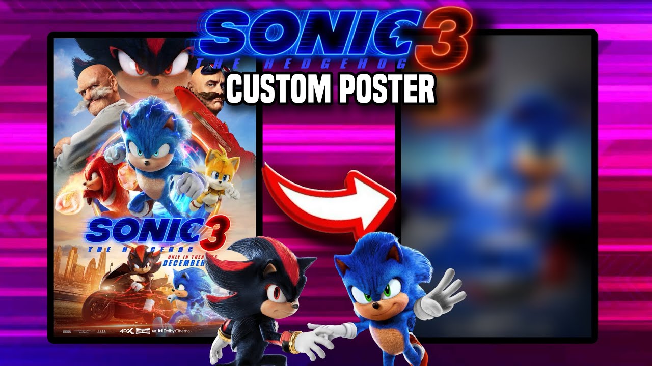 Sonic The Hedgehog 3 - Custom Poster - 