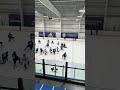 Toronto Maple Leafs warming up at practice today
