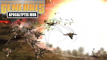 CHINA MEGA GATTLING AND AURORA NUKE - C&C Generals Zero Hour Apocalyptic 2.2