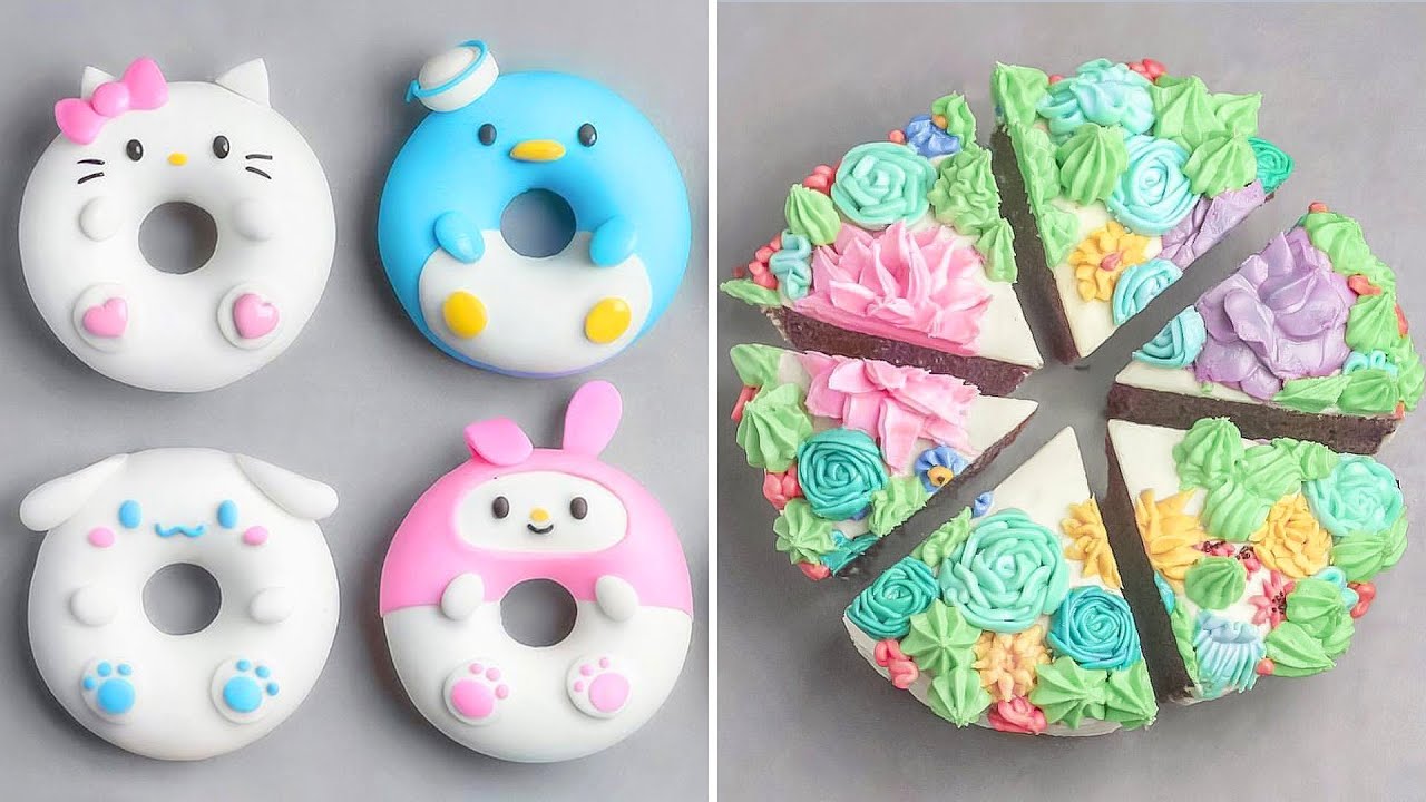 Easy Birthday Cookies Decorating Ideas || Oddly Satisfying Cookies Videos