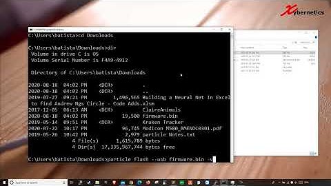 How To Download Your Firmware To A Particle Board