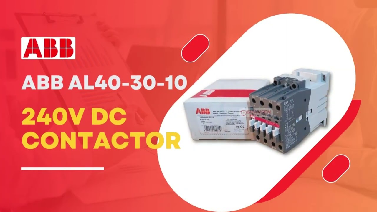 Boost Your System Reliability with ABB AL40 30 10 240V DC Contactor! 