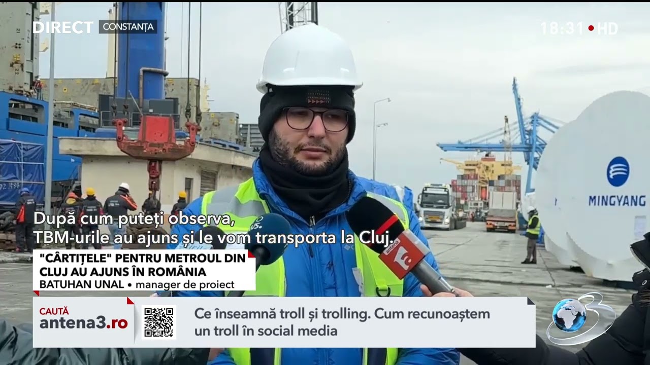 „Cârtițele” pentru metroul din Cluj au ajuns în România