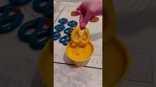 Dip some chocolate covered pretzels with me
