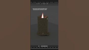 making candles in blender, simple 3d modelling