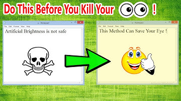How To Reduce Bluelight (UV) Emission From Your Screen !!