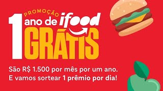 iFood - GANHE 1 ANO ATÉ R$ 18 MIL REAIS 🤯🤑💰‼️