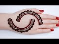 चूड़ी की मदद से बनाए बहुत ही सुन्दर मेंहदी डिजाइन || very very easy and simple mehndi designs ||
