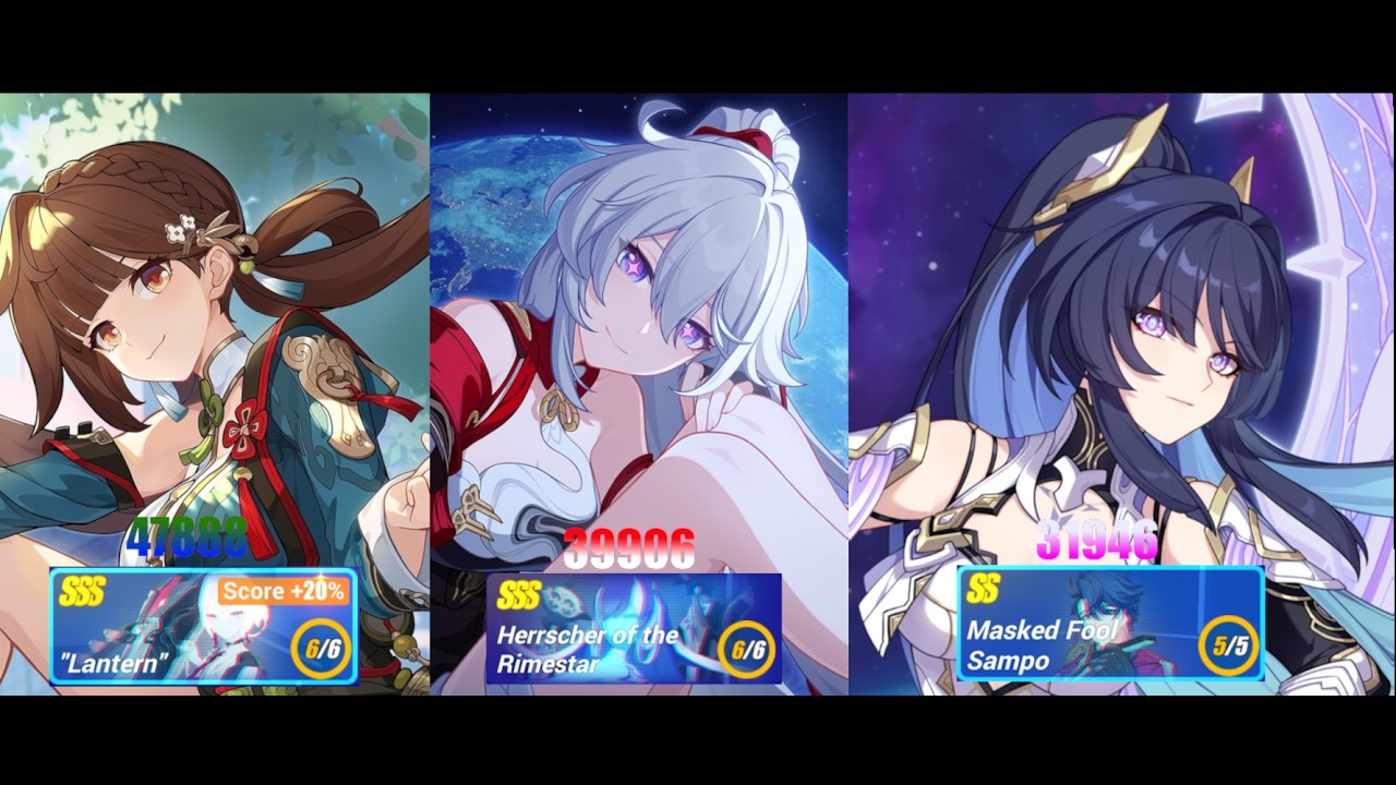 Honkai Impact 3rd Memorial Arena | Lantern 47888 | Rimestar 39906 | Sampo 31946 |