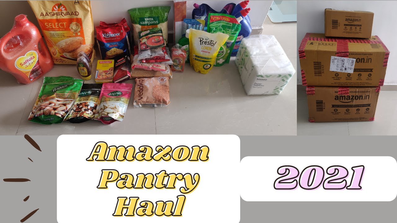 Amazon Pantry Haul January 2021 Online Monthly Grocery Shopping Youtube