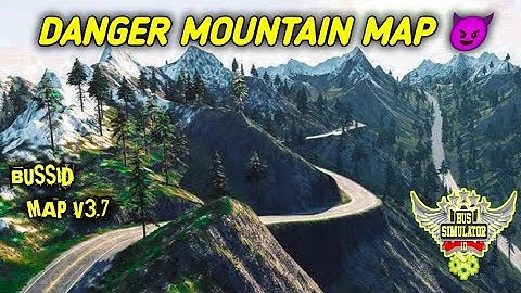 BUSSID Map Mod V3.7_ Download Danger Mountain 🏔️ 😈 Map Mod For Bus simulator Indonesia #mountainmap